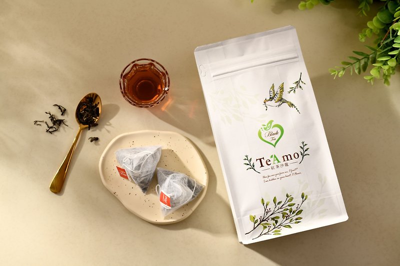[Black Tea Specialty-Limited Edition] Black Tea Tea Bags~ Laoji Assam Mass Sale Bag 40 pieces - ชา - วัสดุอื่นๆ สีทอง