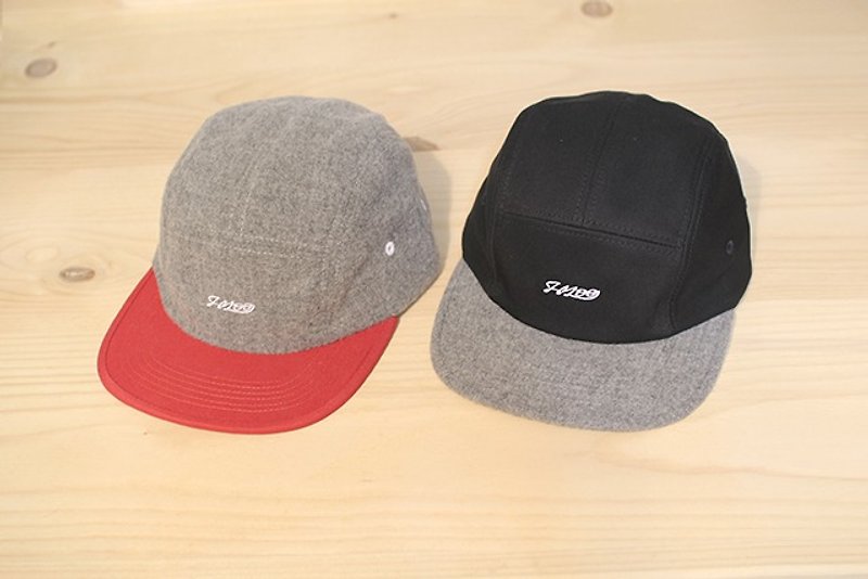 "H-ZOO" color five split caps - (only gray * Red) - หมวก - วัสดุอื่นๆ สีเทา