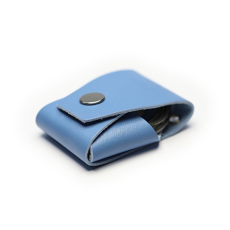 NERO FRANNINI ruffian Paper Series <small earphone storage Leather bags> This leather calfskin / turquoise (without strap) - Other - Genuine Leather Blue
