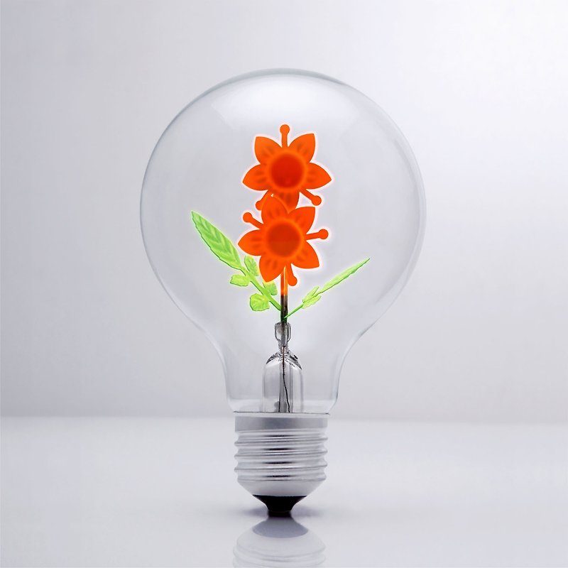 DarkSteve - Sunflower - Vintage Light Bulb - Edison Style G80 E26 Screw Filament Decorative Light Bulbs #1 Unique Gift - Lighting - Glass Red
