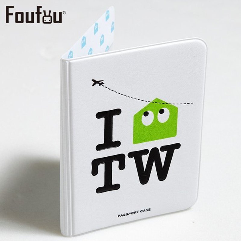 《Foufou》- Foufou X Bon 聯名愛台灣護照套二代- 我家台灣(白)   - 證件套/識別證套 - 塑膠 