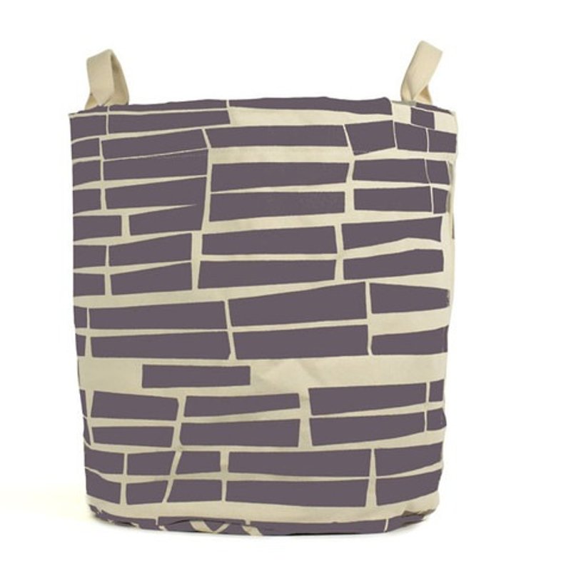 [Canadian fluf organic cotton] large storage dual-use bag-(small brick purple potato) - กล่องเก็บของ - ผ้าฝ้าย/ผ้าลินิน สีม่วง
