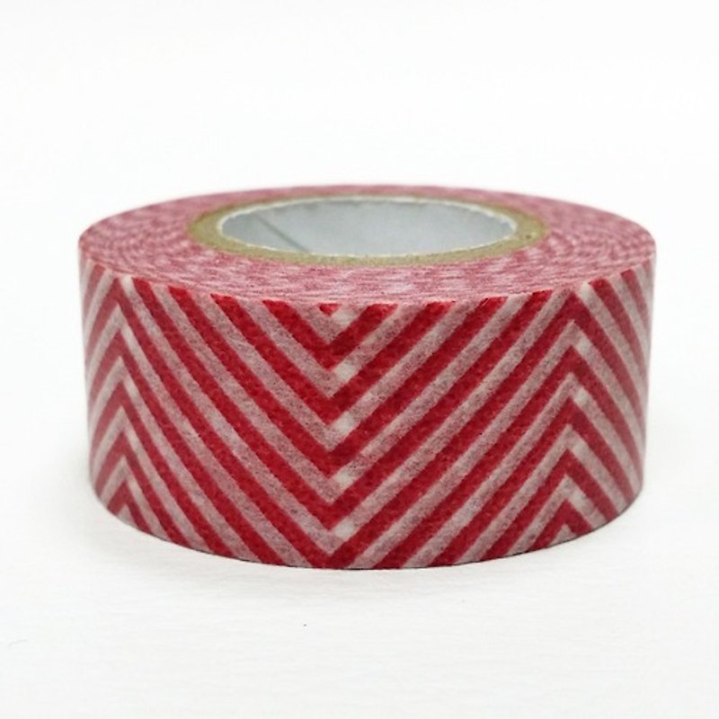 maste and paper tape Basic Overseas Limited [Curve - Burgundy (MST-MKT140-BD]] - Washi Tape - Paper Red