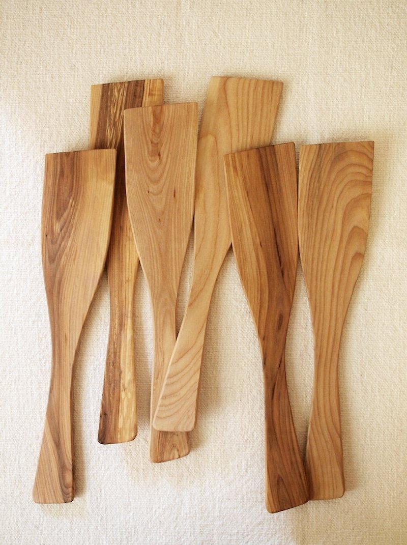Finland VJ Wooden handmade wooden spatula wooden spatula - เครื่องครัว - ไม้ 