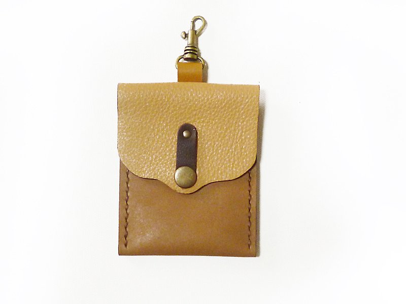 POPO│ print │ palm lightweight. Hook documents set │ leather - ID & Badge Holders - Genuine Leather Gold