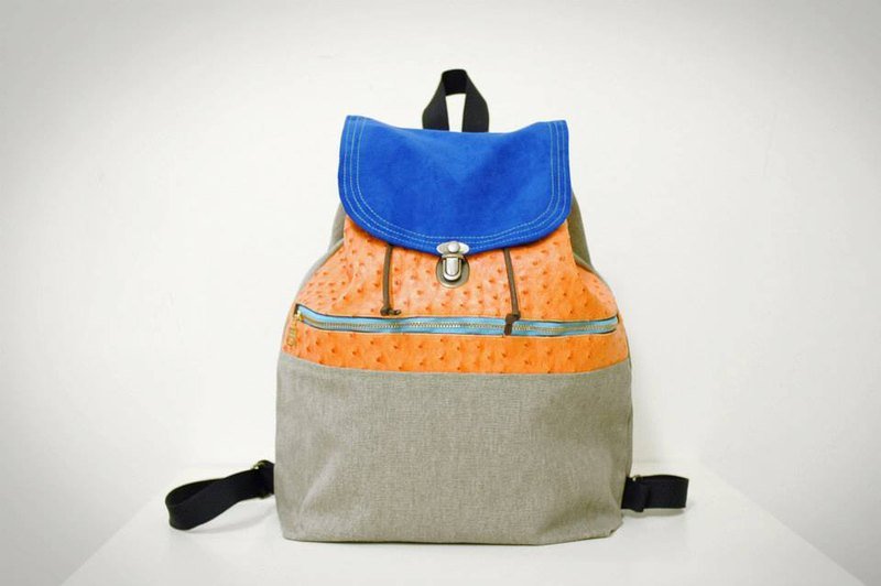 IDC後背包-少年維特的青春痘 - ショルダーバッグ - その他の素材 ブルー