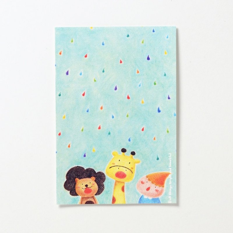 虹雨ポストカード - カード・はがき - 紙 多色