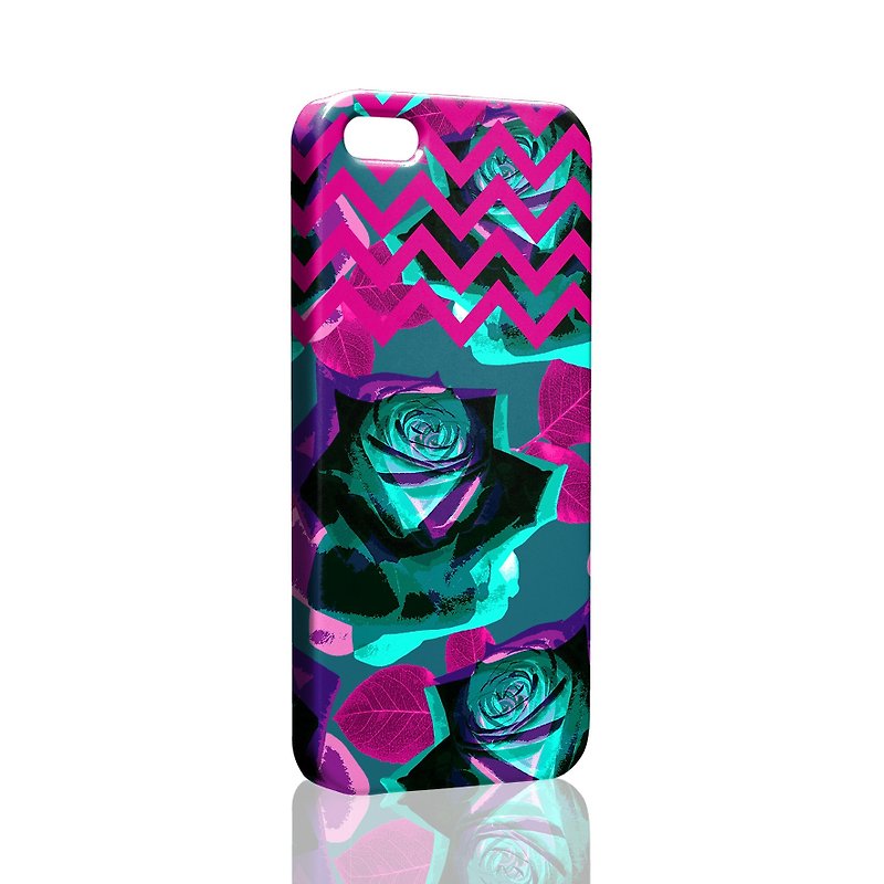 ロック＆ローズロックローズピンクパープルパープルiPhoneの電話ケースモバイルシェル - スマホケース - プラスチック 多色