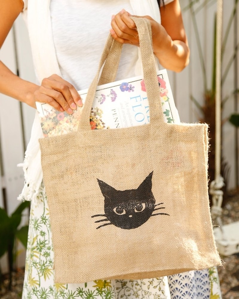 Earth tree fair trade &amp; eco- "sack Series" - cat sacks - กระเป๋าถือ - พืช/ดอกไม้ 