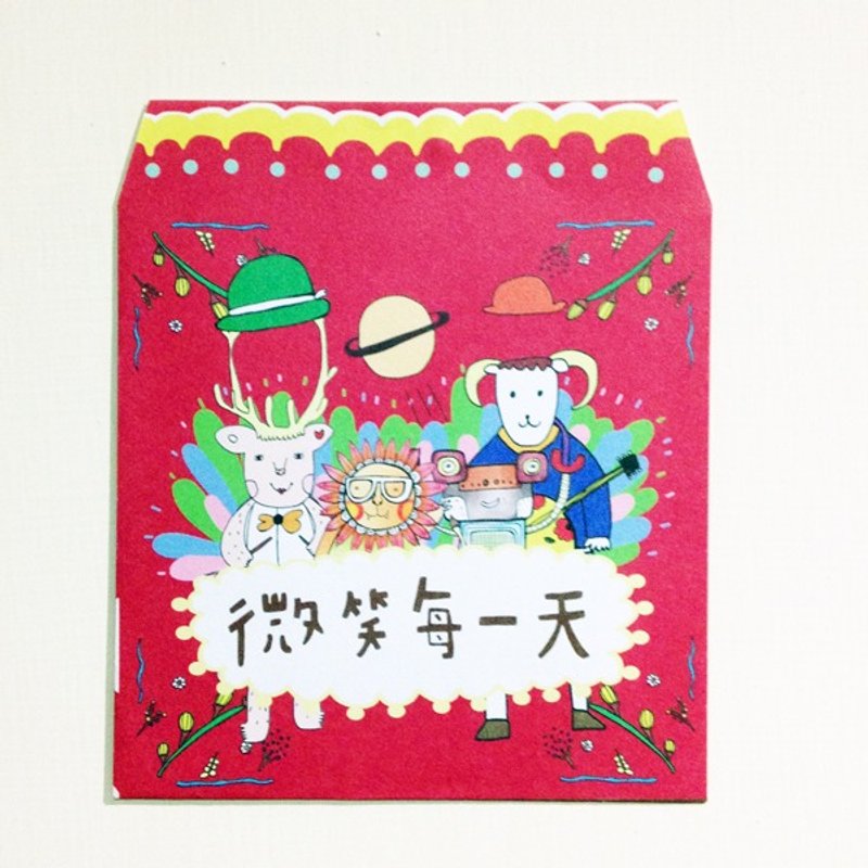 Ram smile every day ‧ mini red envelopes (10 in) - ถุงอั่งเปา/ตุ้ยเลี้ยง - กระดาษ สีแดง