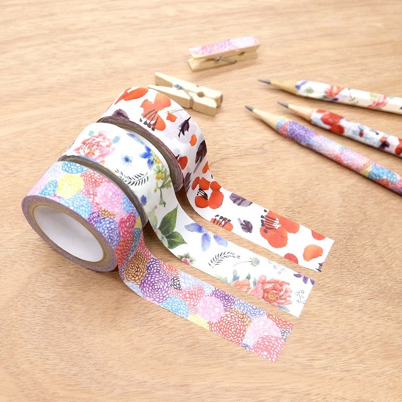 TAISO flower-like zen paper tape group - Washi Tape - Paper 