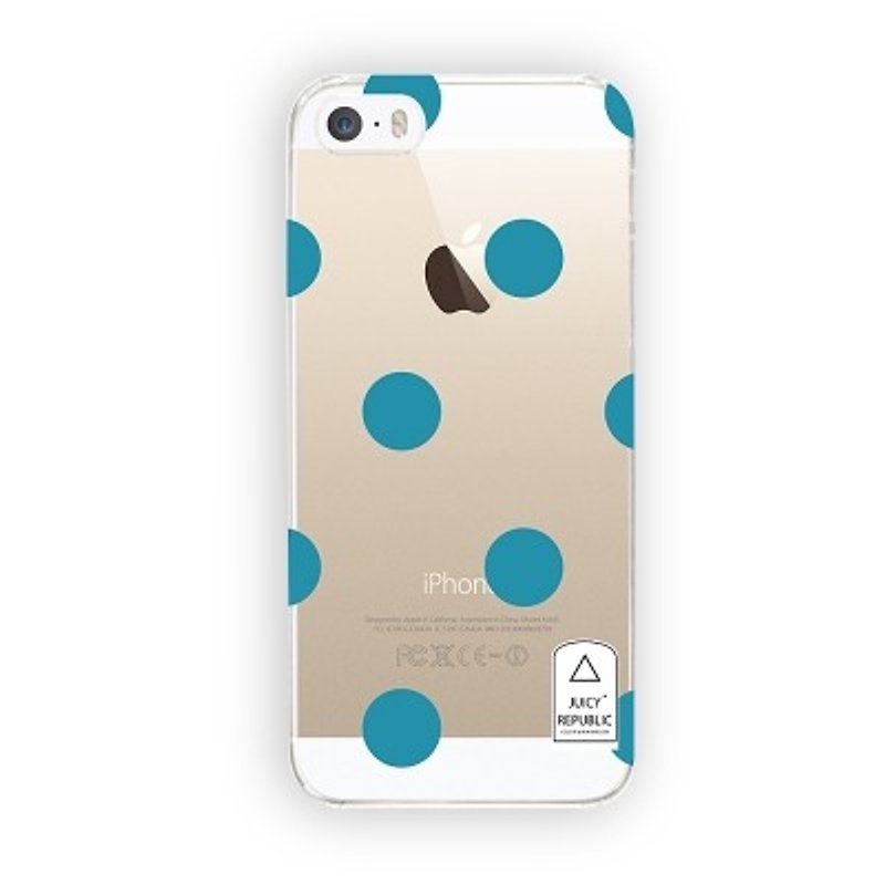 女孩寓所 :: Juicy Republic x iphone 5/5s 透明手機殼-藍泡泡 - 手機殼/手機套 - 塑膠 藍色