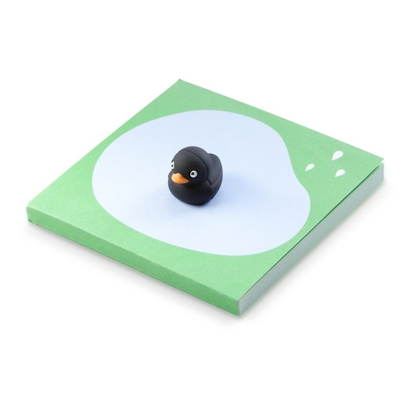 Duck shape magnet note set - Black Duck - Magnets - Other Materials Multicolor