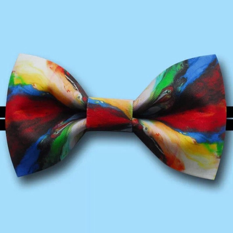 獨立設計 印花 系列 領結 Bow Tie 編號065 - 領帶/領帶夾 - 其他材質 多色