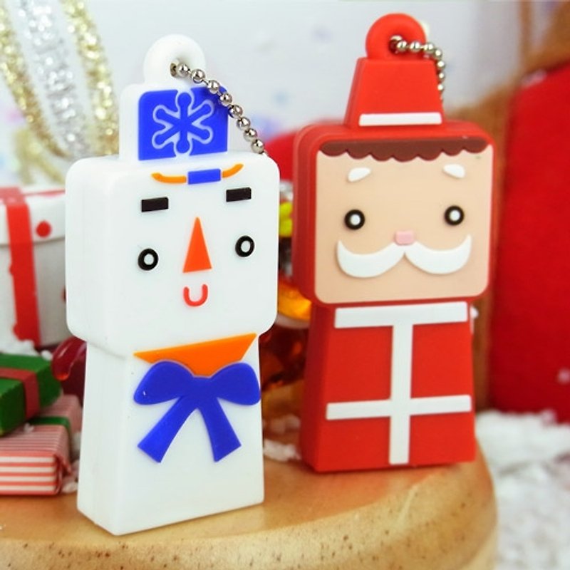 Kalo 卡樂創意 北歐聖誕造型隨身碟 16G - USB 手指 - 矽膠 多色