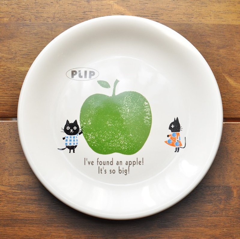 [Kato Shinji] Nippon black apple disc (19.6cm) - Pottery & Ceramics - Other Materials Green