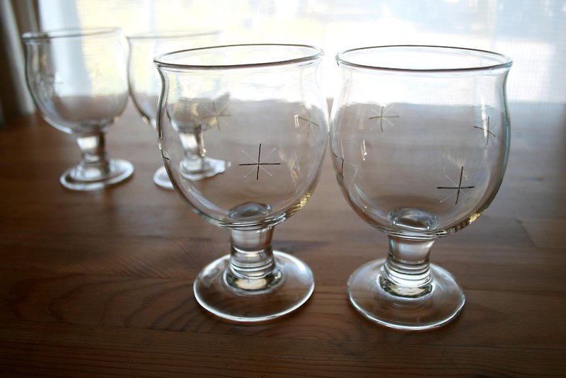 雪模様のワイングラス - その他 - ガラス 