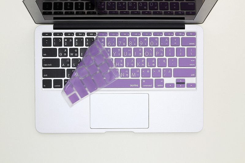BEFINE Apple MacBook Air 11 專用中文鍵盤保護膜(8809305222436 - 平板/電腦保護殼 - 其他材質 紫色