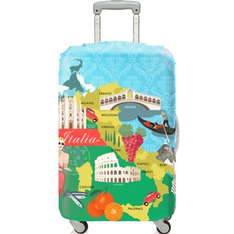 LOQI luggage cover│Italy【M size】 - กระเป๋าเดินทาง/ผ้าคลุม - วัสดุอื่นๆ สีน้ำเงิน