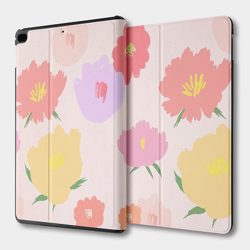 人造皮革 平板/電腦保護殼 粉紅色 - 出清優惠 iPad mini 多角度翻蓋皮套 浪漫繁花 PSIBM-002P