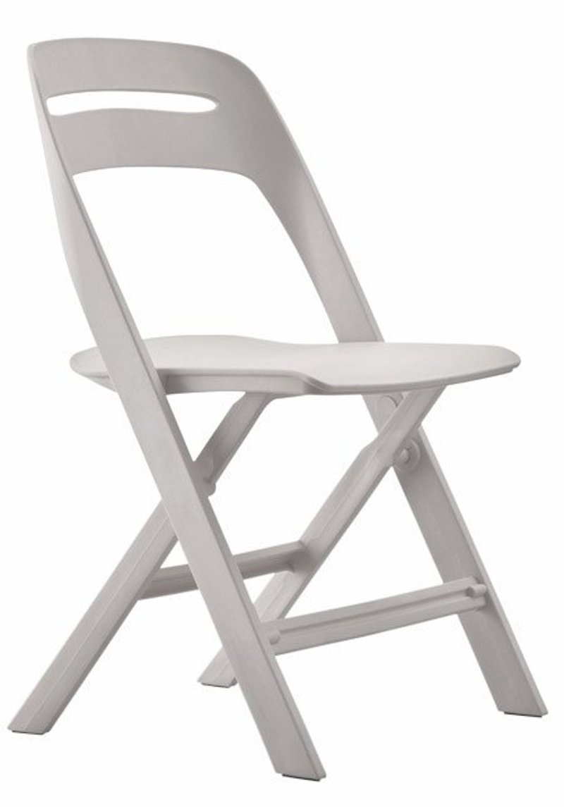 NOVITE 可折合設計椅 - 溫暖灰 - その他の家具 - プラスチック グレー