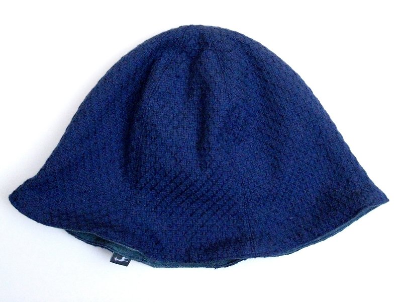 MaryWil The double side bud hat-Pique (Blue) - หมวก - วัสดุอื่นๆ สีน้ำเงิน