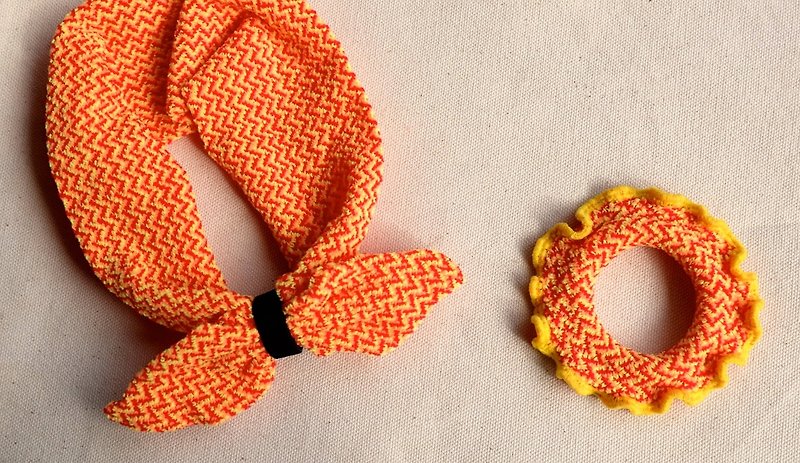 Cheetos little angel rabbit ear hair band a group of two donuts - Hair Accessories - Other Materials Yellow