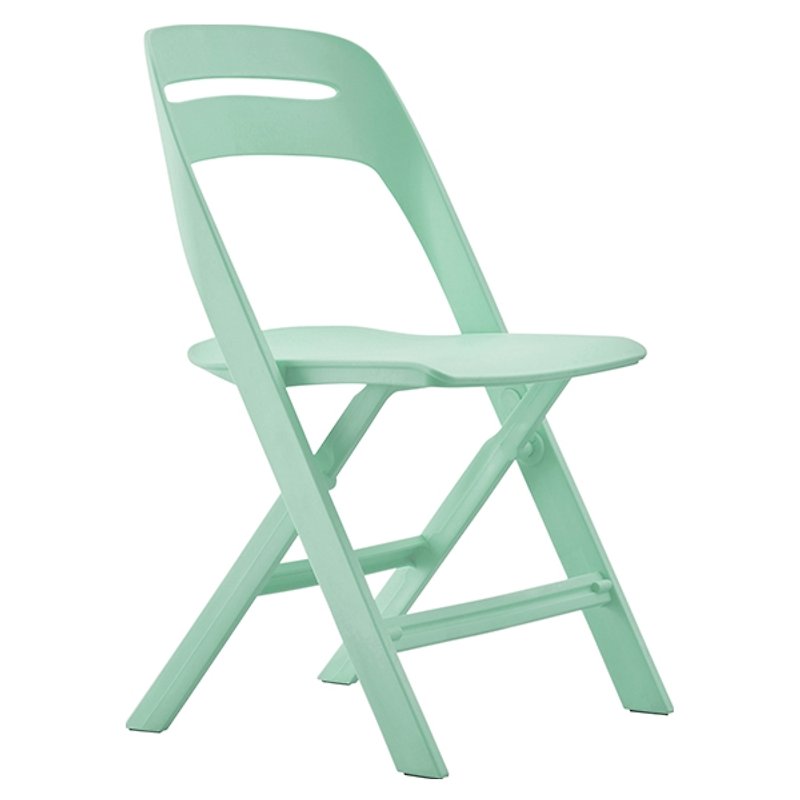 NOVITE Noviter _ full plastic Folding Chair / mint green (trade only distribution Taiwan) - Other Furniture - Other Materials Green