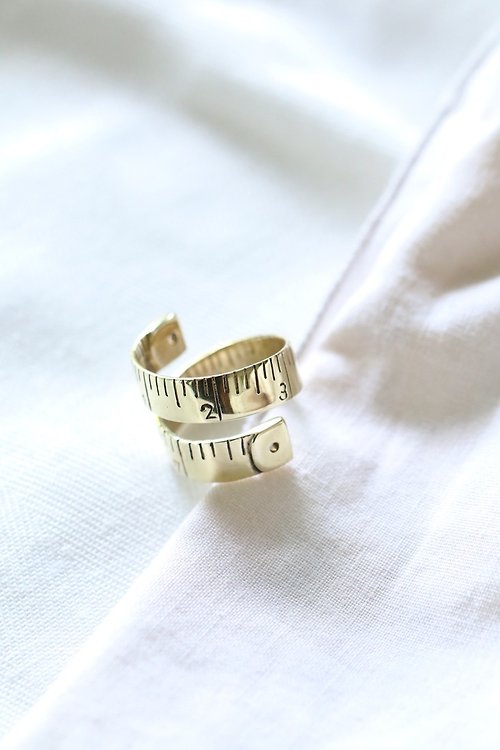 linenjewelry measuring tape ring by linen.