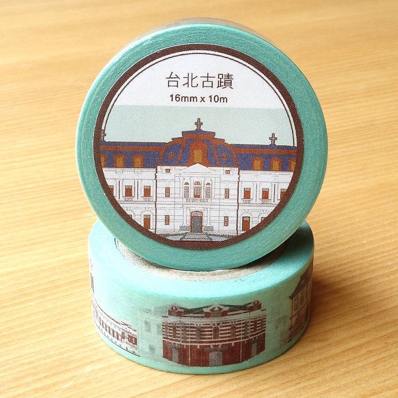 Old House Yan – Taipei Historic Site Paper Tape - Washi Tape - Paper Multicolor