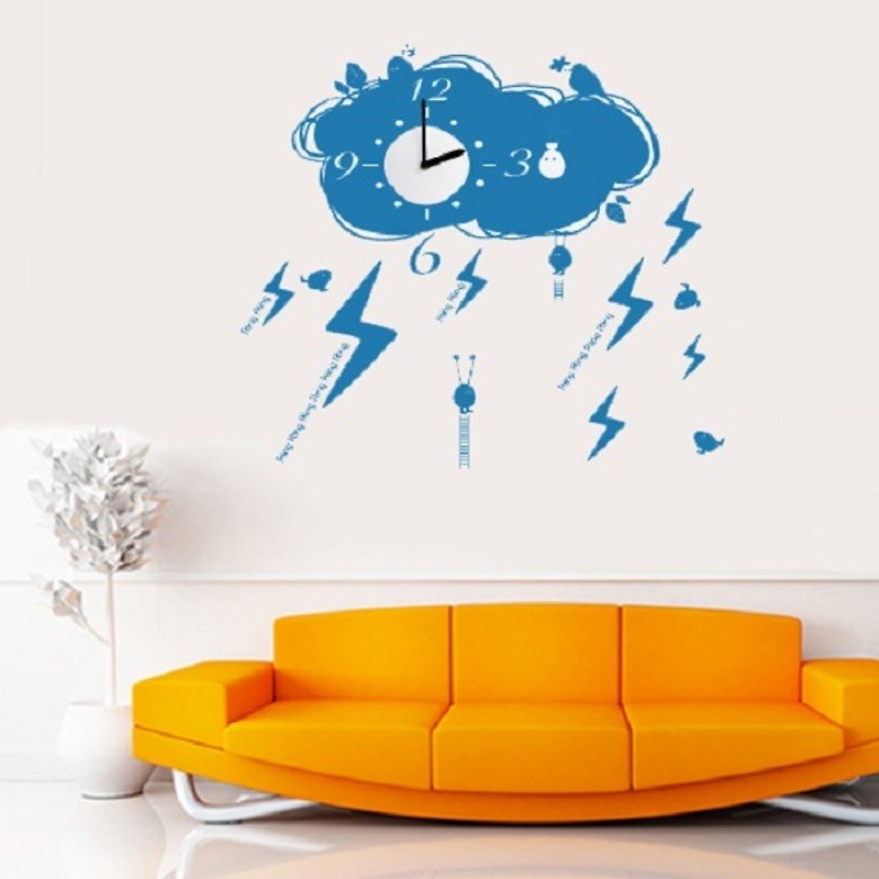 / Climate / Wall Sticker Clock / ECO-Material - Clocks - Other Materials Green