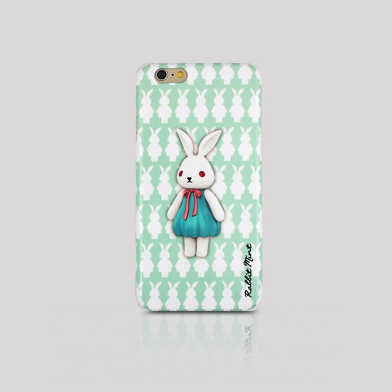 (Rabbit Mint) Mint Rabbit Phone Case - Bu Mali Merry Boo - iPhone 6 (M0015) - Phone Cases - Plastic Green