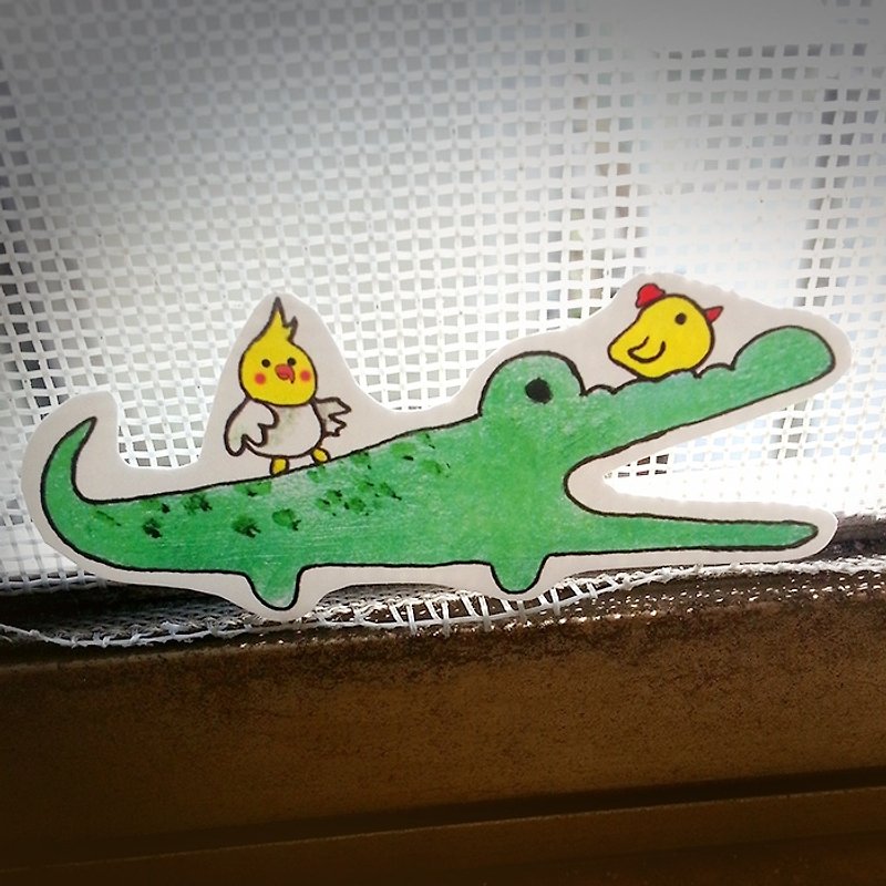 鱷魚▪小雞▪鸚鵡▲防水貼紙 - Stickers - Paper Green