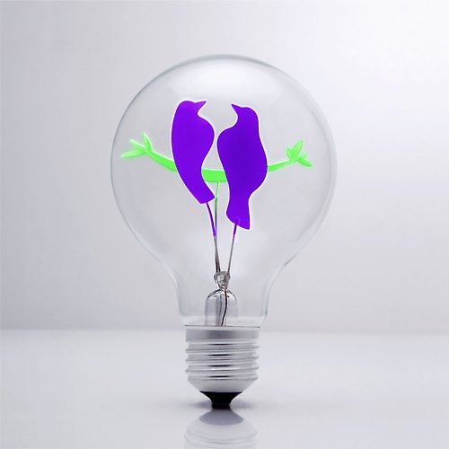 DarkSteve 「演活生命」 DarkSteve「演活生命」- 設計師燈泡 - 情人鳥球燈泡 Edison-Style 愛迪生燈泡: 1 個 (純燈泡)