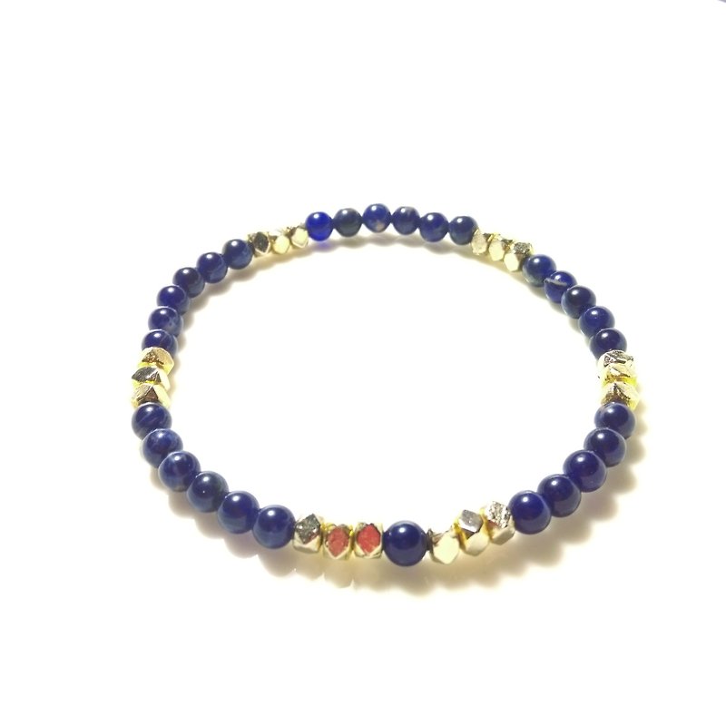 [LeRoseArts] Mignon Mince Series - < lovely ❤ slender > of natural stone bracelet series - สร้อยข้อมือ - เครื่องเพชรพลอย สีน้ำเงิน