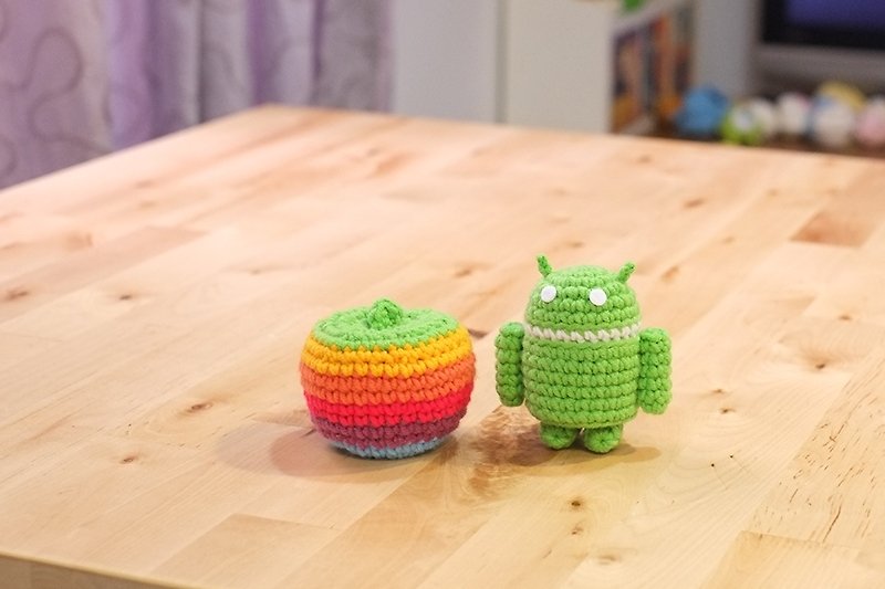 Knitting Hi! Green Robot - ตุ๊กตา - วัสดุอื่นๆ สีเขียว