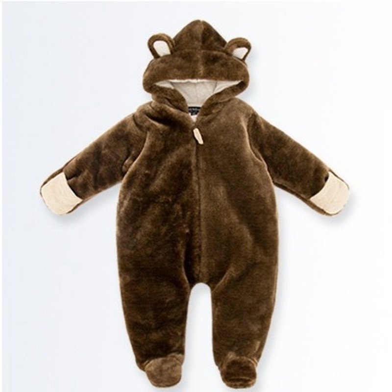 La Chamade / Handsome Bear Baby winter bodysuit - Other - Other Materials Brown
