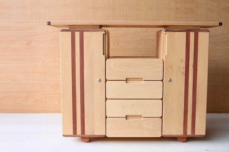 HO MOOD Eaves Series—Flat Top Storage Cabinet - Other Furniture - Wood Brown