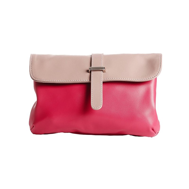 小菲比 | 7吋平板包 | 桃紅+粉紫 | 手拿包 | 晚宴包 | 真皮材質 - 側背包/斜孭袋 - 真皮 多色