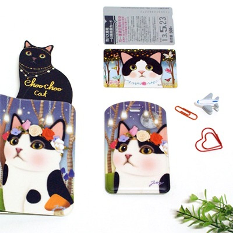 JETOY, Sweet Cat Travel Tag _Secret night J1512102 - ที่ใส่บัตรคล้องคอ - พลาสติก หลากหลายสี