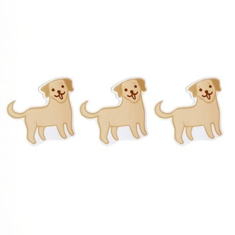 1212 fun design waterproof stickers funny stickers everywhere - Labrador - Stickers - Waterproof Material Gold