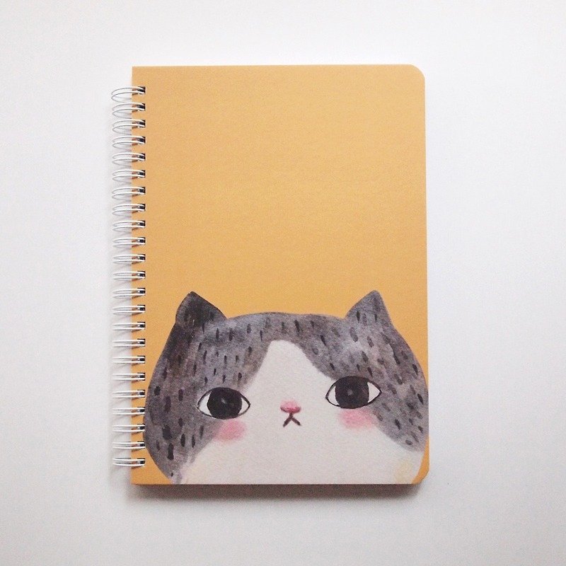 Notebook hard shell cat - Lara (blank inside) - สมุดบันทึก/สมุดปฏิทิน - กระดาษ สีเหลือง