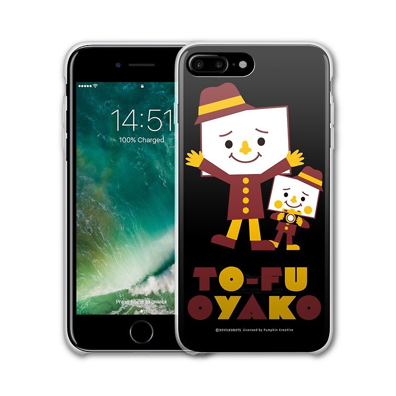 AppleWork iPhone 6/7/8 Plus Original Protective Case - Parent-child Tofu PSIP-330 - Phone Cases - Plastic Brown
