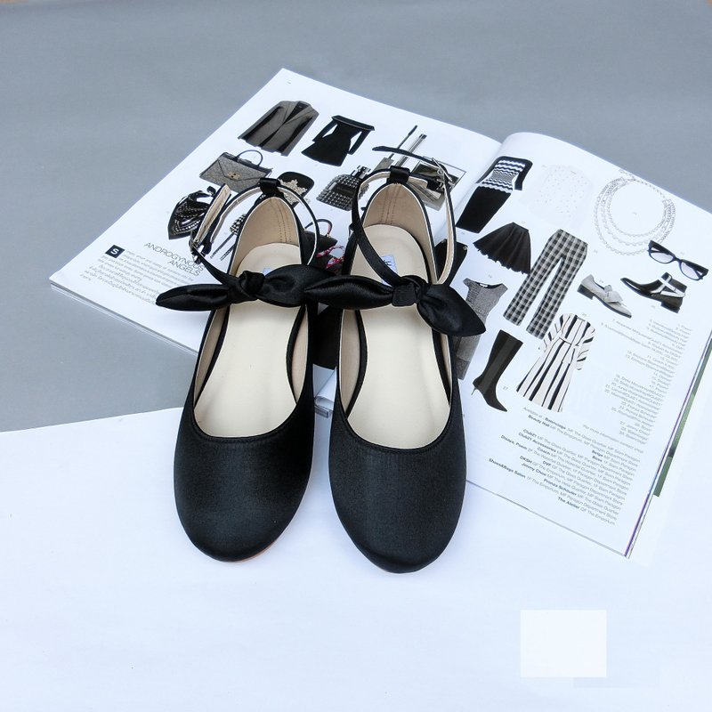 My Ballet shoes in Balck - 女休閒鞋/帆布鞋 - 其他材質 黑色
