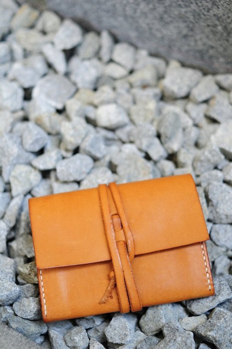 Hand Stitched Leather Wallet - กระเป๋าใส่เหรียญ - หนังแท้ 