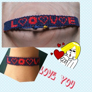 ❤❤ sweet love bracelet hand-knitted []