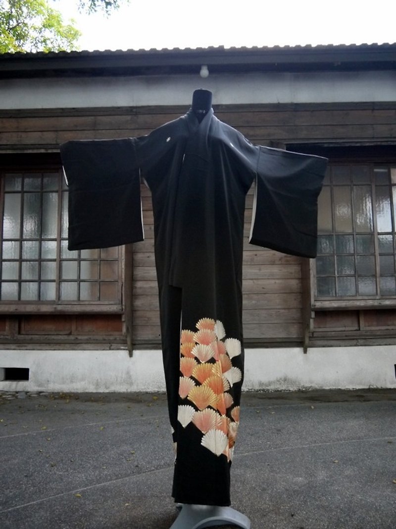 日本 扇 華麗古董和服 - 其他 - 其他材質 