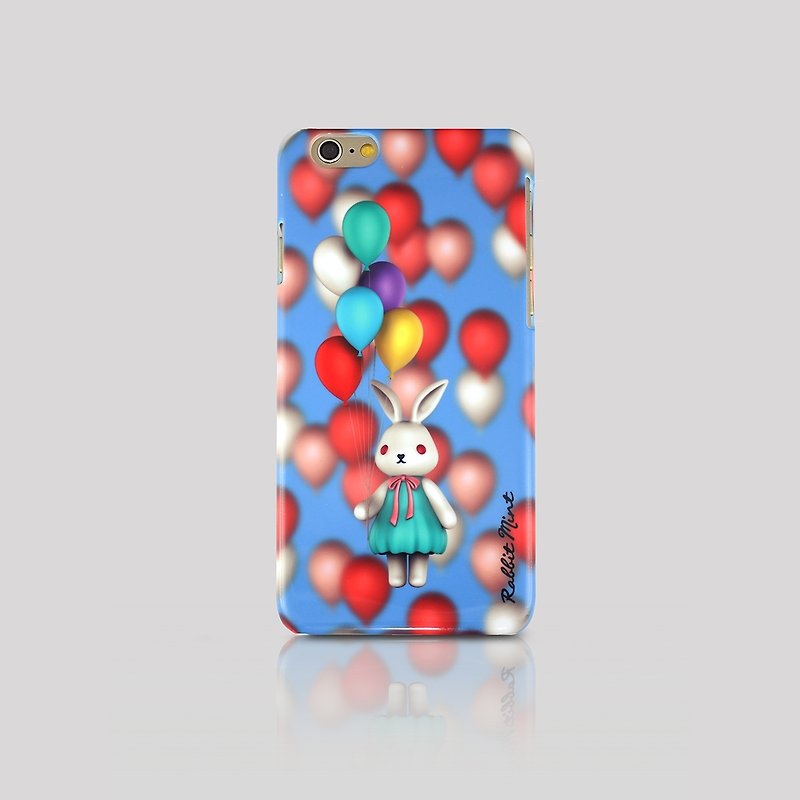 （うさぎミント）iPhone 6ケース - メリーブーバルーン（M0008） - スマホケース - プラスチック ブルー