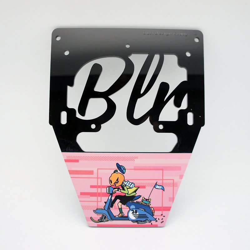 BLR  PunkPumpkin  License Plate Frame FOR VESPA [ Vespa ] AC11 - Other - Acrylic Pink