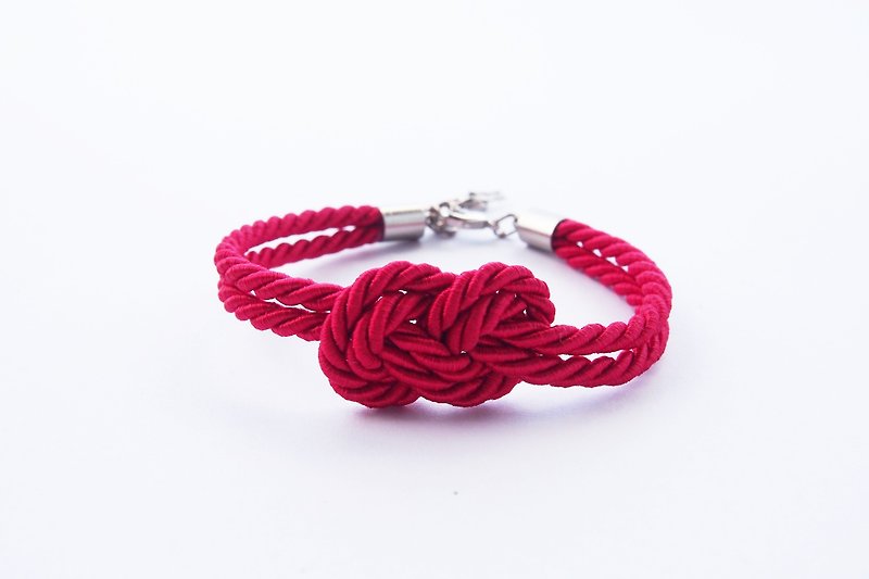Red infinity knot bracelet - 手鍊/手鐲 - 其他材質 紅色